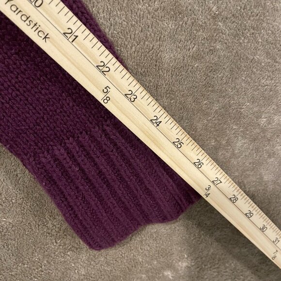 Old Navy Womens Cape Cardigan  Chunky Knit Open Sweater Purple Button Small - Picture 7 of 9